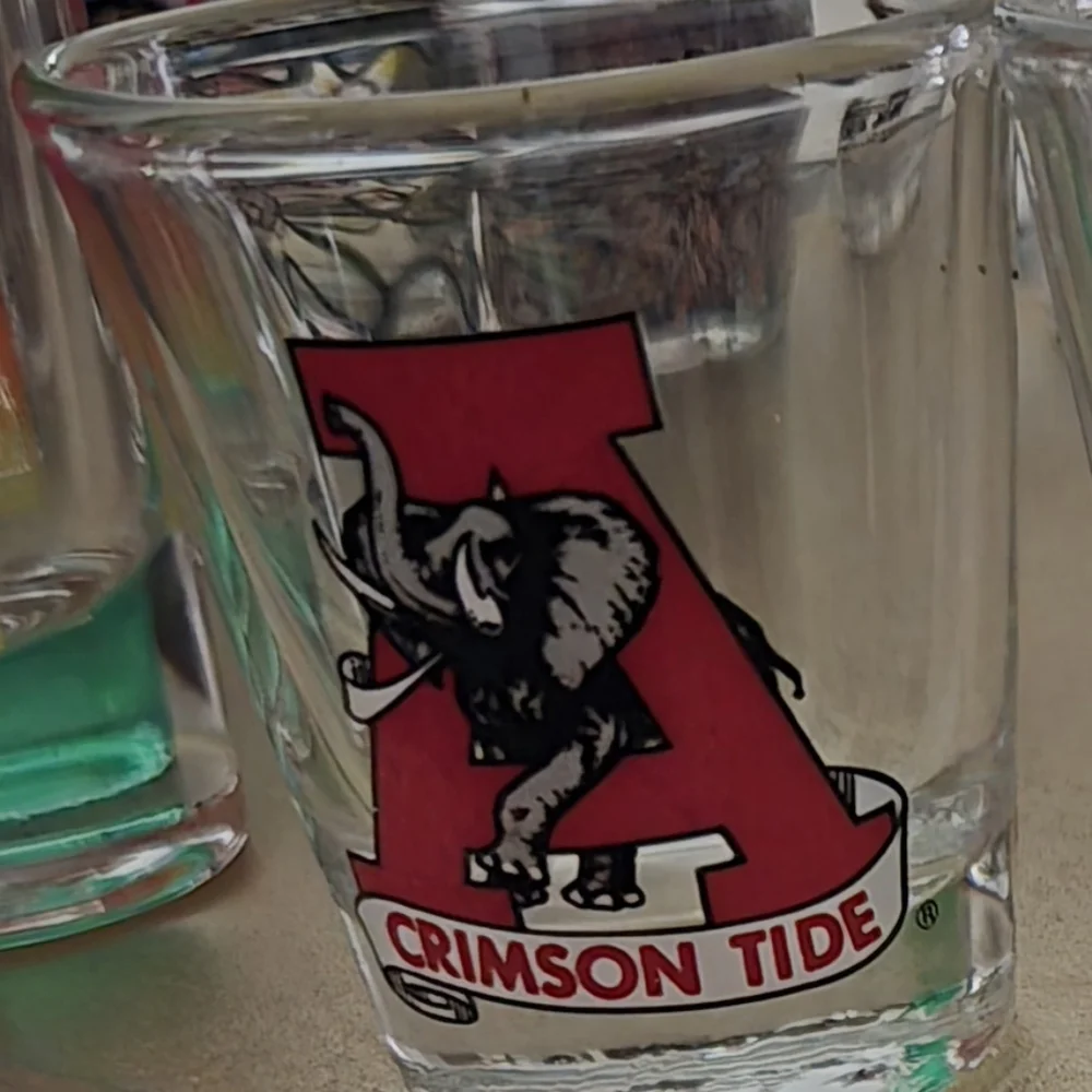 📣Set of 5🥃 Bama Crimson Tide🏈 Stuttgart Germany Mug Texas Rangers⚾ 📣AS IT